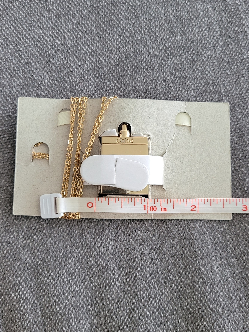 Chloe Gold-Tone Perfume Bottle Pendant Necklace - Picture 4 of 4